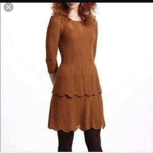 Knitted & Knotted Crochet Scallop Layered Dress